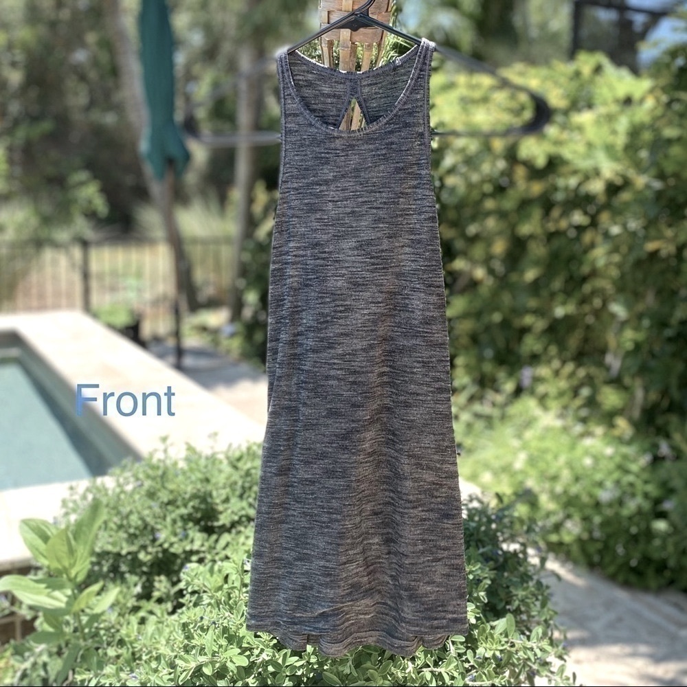 Lululemon Athletica Grey Twist-back racerback tank top Lulu size 4 XS/Small